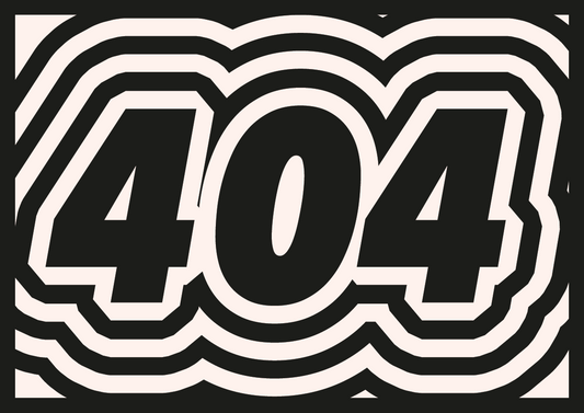 404 error code with wavy lines on a black background