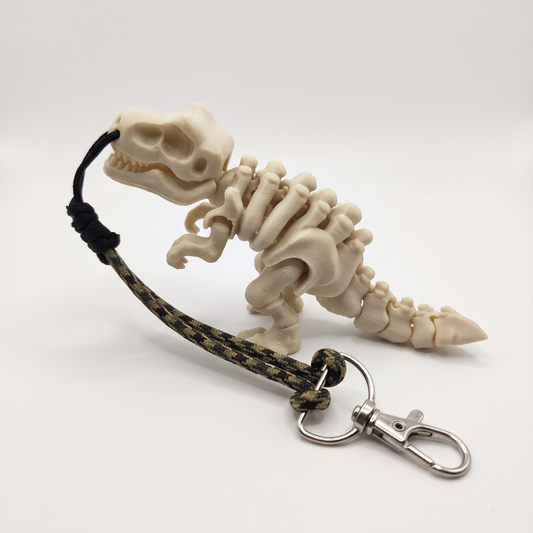 paracord t rex keychain