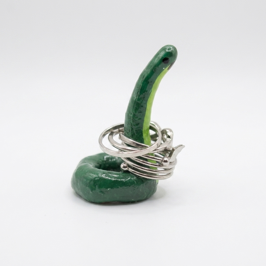 Handmade Sitting dinosaur ring holder