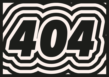 404 error code with wavy lines on a black background