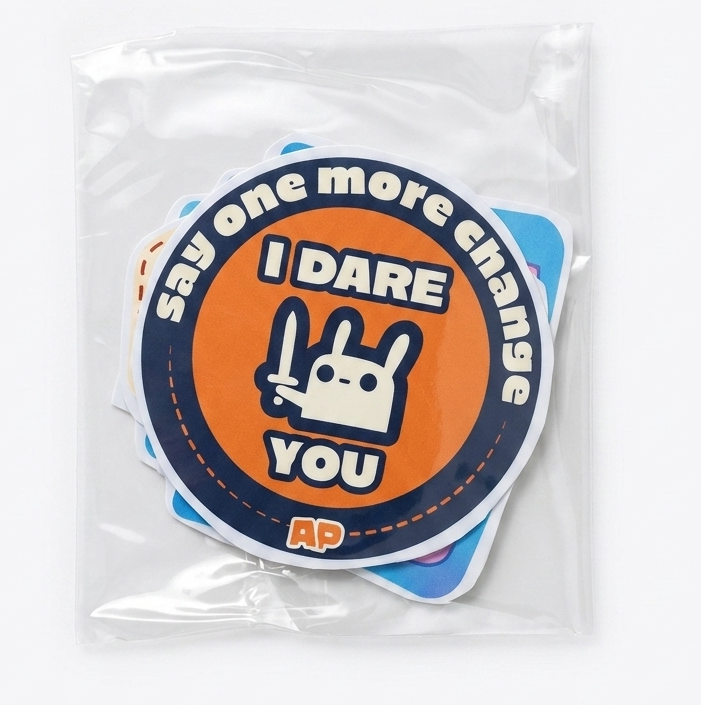 Uniquely designed funny stickers set for corporate life